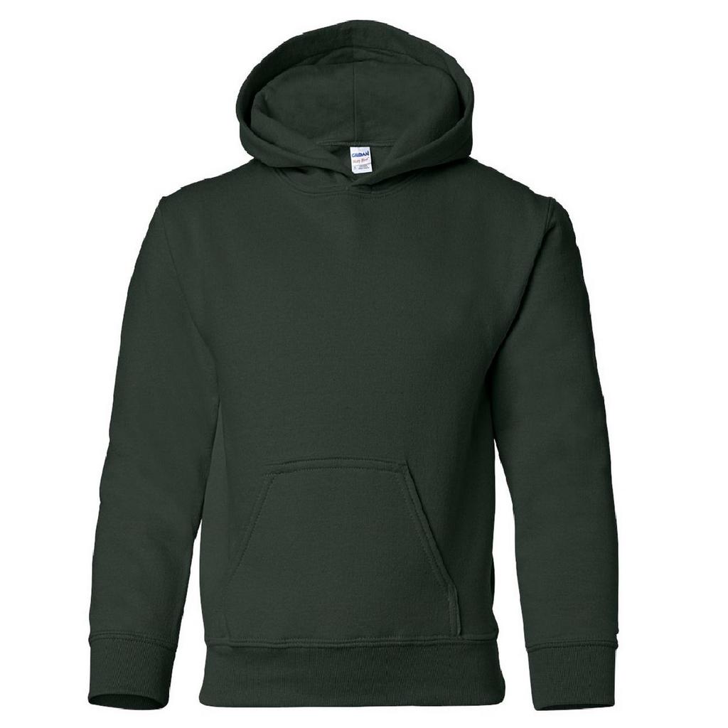 Gildan Heavy Blend Childrens Unisex Hooded Sweatshirt Top / Hoodie