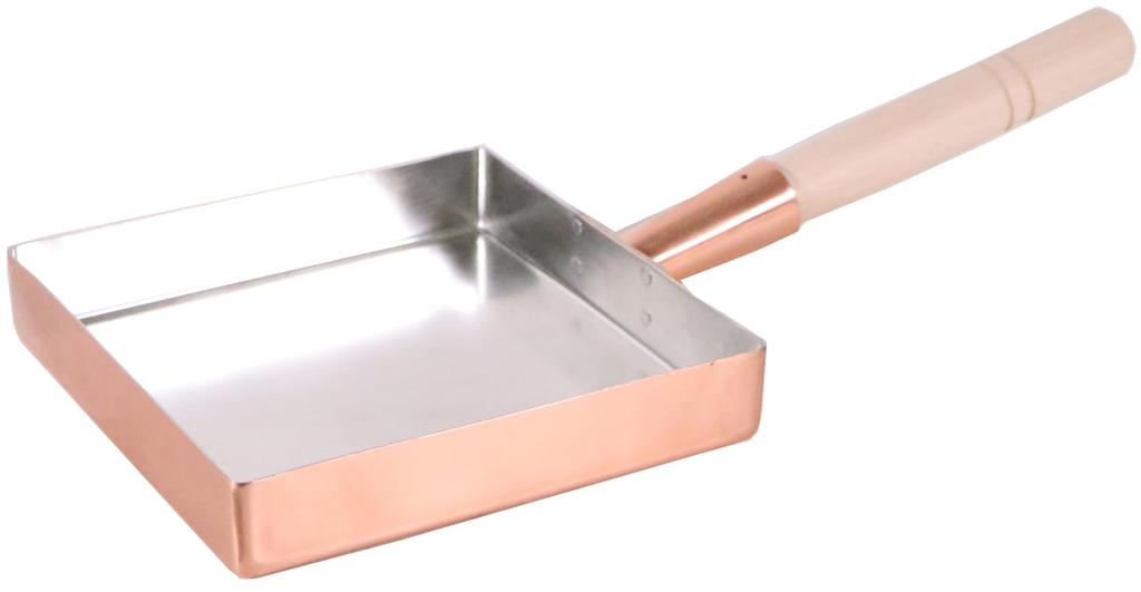 Endo Shoji TKG Tamagoyaki Frying Excellent Copper Heat Conduction Ensures Evenly Cooked Eggs for Deliciously Fluffy Gas 180mm W X 180mm D X 33mm