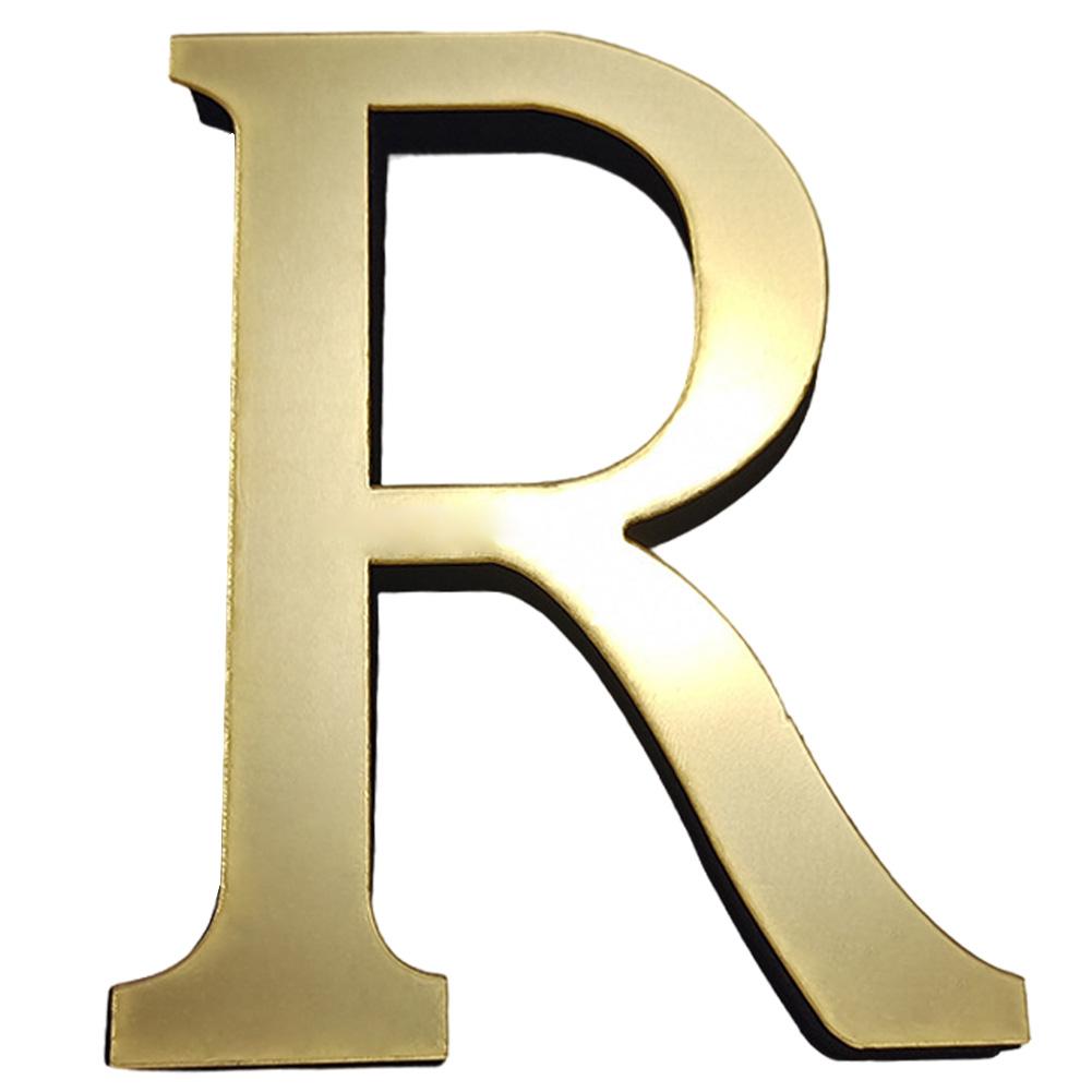20см 3D Акриловые Английские Буквы Наклейки на Стену Декоративные Буквы Настенные Украшения Золотой Алфавит Настенные Орнаменты для Настенного Искусства