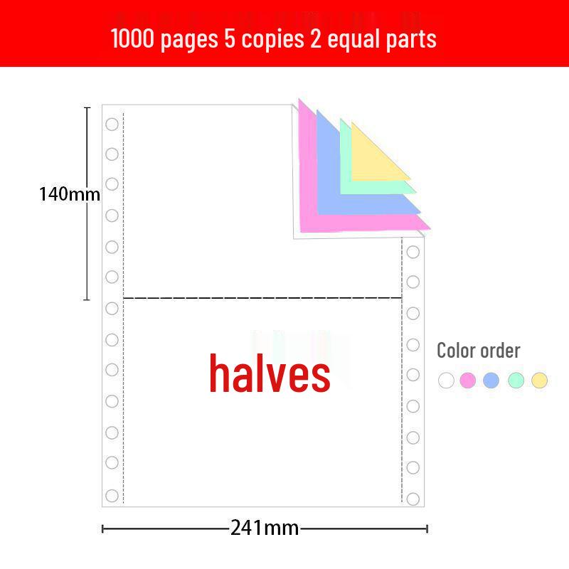 Многослойная компьютерная бумага: Первая, Вторая, Третья, Четвертая, Пятая части; Включает формы накладной и квитанции