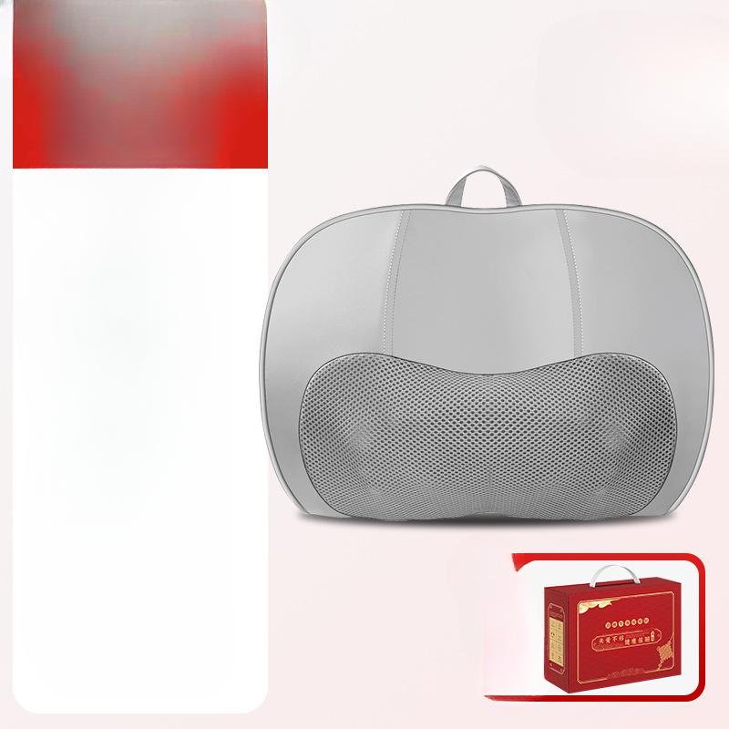 Многофункциональная массажная подушка с подогревом шейных позвонков, электрическая поясничная подушка безопасности, полностью автоматический домашний массажер с горячим компрессом Moxa