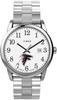Timex Men's EasyReader 38mm Watch - Atlanta Falcons Stainless Steel Modern with Extended Band, Stainless Steel, Modern