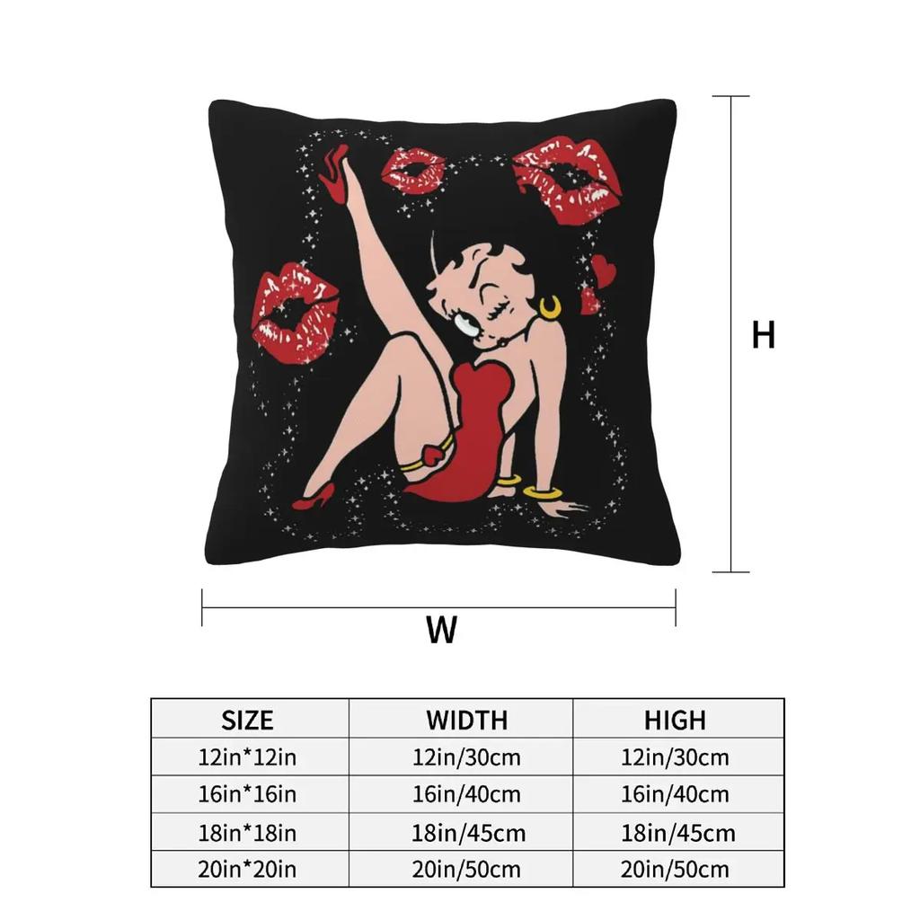 Mrs Boop Thing Crew Bettys And Her Dog 2 Pcs Square Pillowcase Pillow Cover Cushion Decor Comfort Throw Pillow For Home Sofa