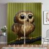 Мультяшная сова, современные шторы для гостиной, тюль для спальни, абажуры, украшение на Хэллоуин, перегородка, занавеска для ребенка