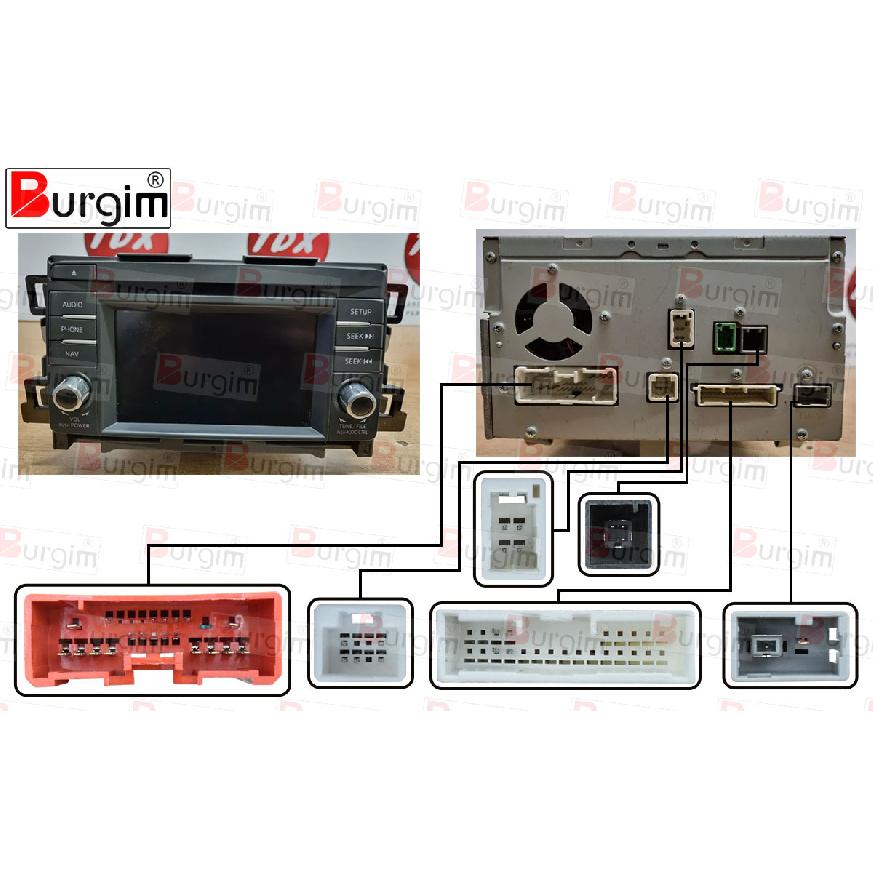 Burgim Car Android Radio Frame For Mazda CX5 CX-5 CX 5 KE 2012-2017 9 inch 2Din Stereo Panel Fascia 16PIN Harness Wire Canbus Radio Accessories 4