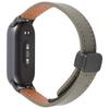 Для Xiaomi Smart Band 9/8 складной магнитный черный ремешок для часов из микрофибры с пряжкой