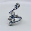 Enchanting Blue Butterfly Wrap Ring Exquisite Design Adjustable Fit Symbol of Elegance & Romance Perfect Jewelry for Women Daily Style