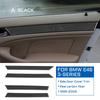 For BMW E46 3 Series 1998-2006 - 4PCS Door Handle Surround Panel Trim, Carbon Fiber Durable Interior Decor