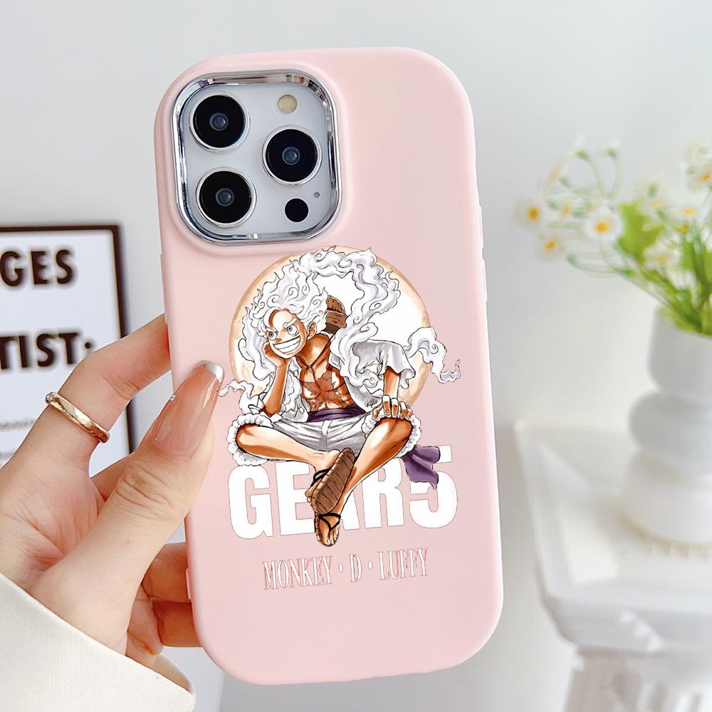 LZ28 One Piece Luffy Gear 5 Soft Phone Case for Samsung S24 Ultra S23 Plus S21 FE A16 A54 A34 A05s Infinix Hot 40 30i Lens Protection Shockproof Cover