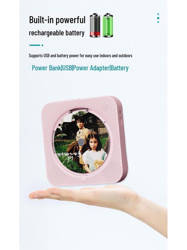 Vertical HD Bluetooth CD Player with Audio Album Functionality