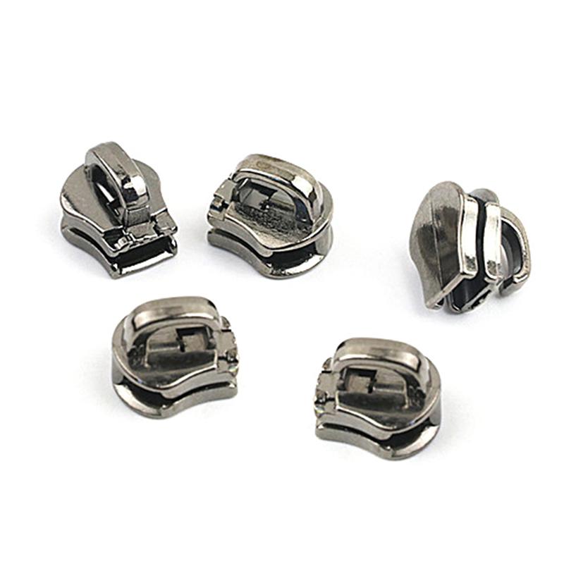10Pcs 5# Metal Zipper Head Pull Slider Zip Luggage Garment Diy Accessories