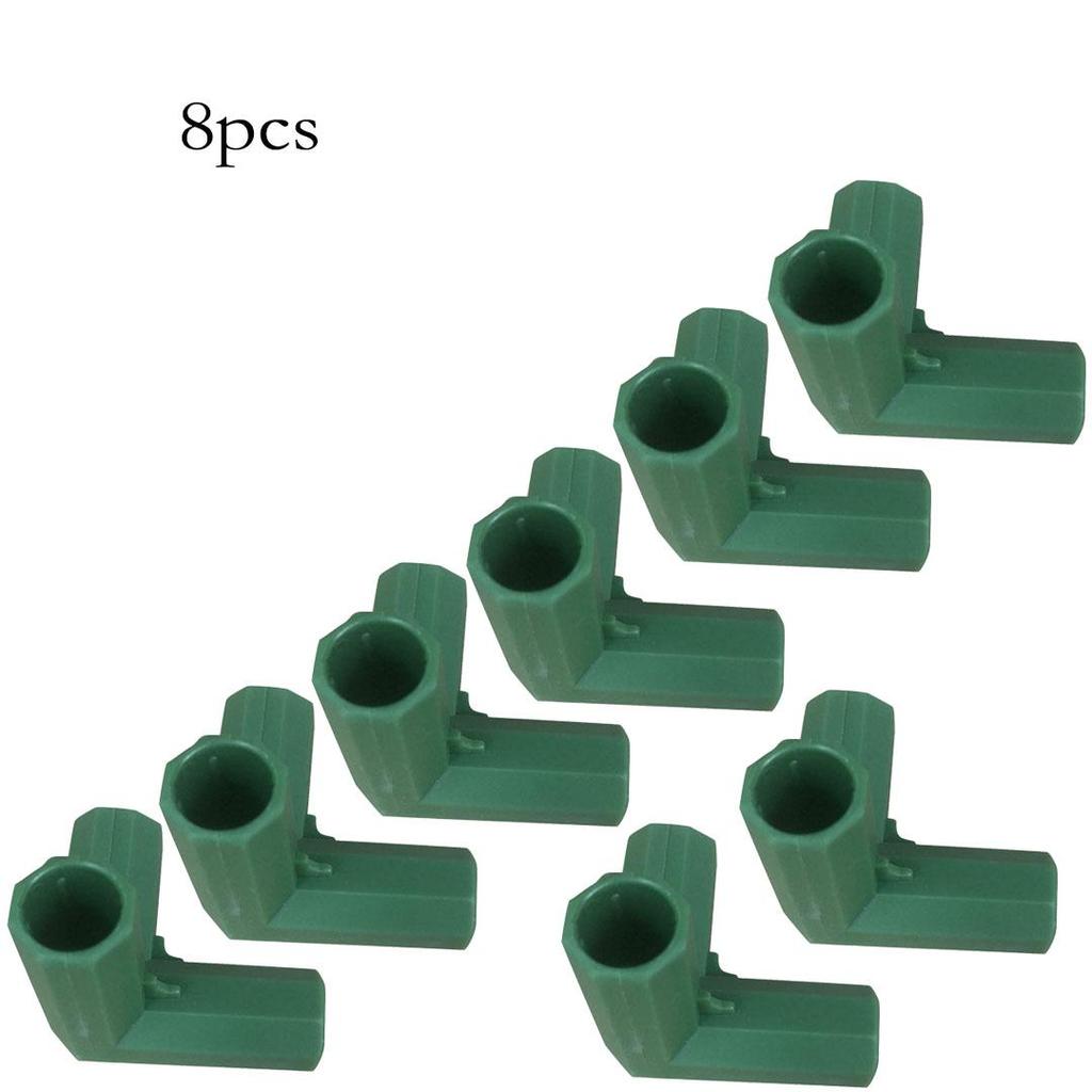 8pcs 11mm Plastic Garden Plant Awning Joints Connector Frame Greenhouse Bracket Parts