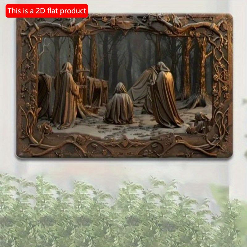 2d Плоский 30*20см, Винтажная Деревянная Табличка, Ретро Религиозная Табличка, Завораживающий Винтажный Постер с Цитатой, Декоративный Настенный, для Дома, Кухни, Сада, Спальни, Бара