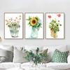 Nordic Green Plant Canvas Posters Flower Wall Art Painting Potted Poster Vase Aesthetic Pictures for Living Room Home Decor