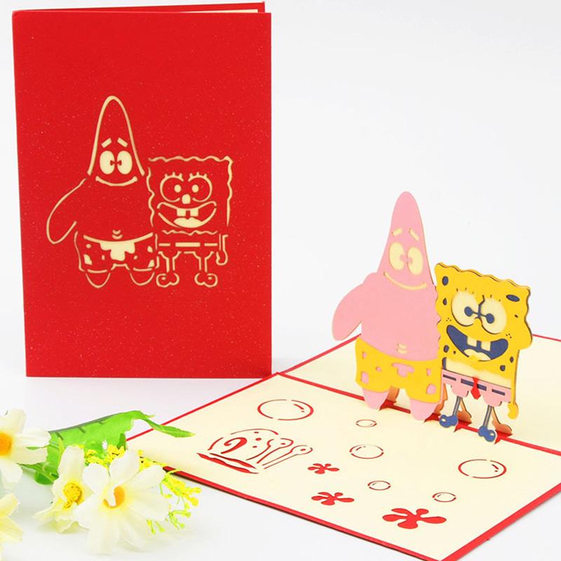 3D Pop Up Invitations Card 3D Paper World Attractions Birthday Greeting Cards 3D Tourist Postcard Save The Date Boy Present Card