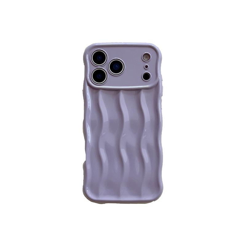 Мягкий чехол с 3D-волновым узором для iPhone 13-17 Pro Max
