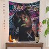 1 шт. Гобелен Juice Wrld с принтом, большой настенный гобелен, искусство, научно-фантастическая комната, домашний декор, декоративное одеяло