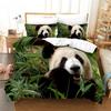 Cartoon Chinese Panda Bedding Set Soft Microfiber Double Queen King Twin Duvet Cover Kids Girls Room Decor White Duvet Cover