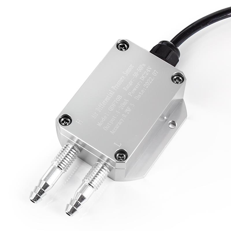 QDF70B -100pa to 100pa 0-10V 0-5V Wind Air Differential Pressure Sensor -2500pa-2500pa to 4-20mA RS485 Micro Pressure Sensor