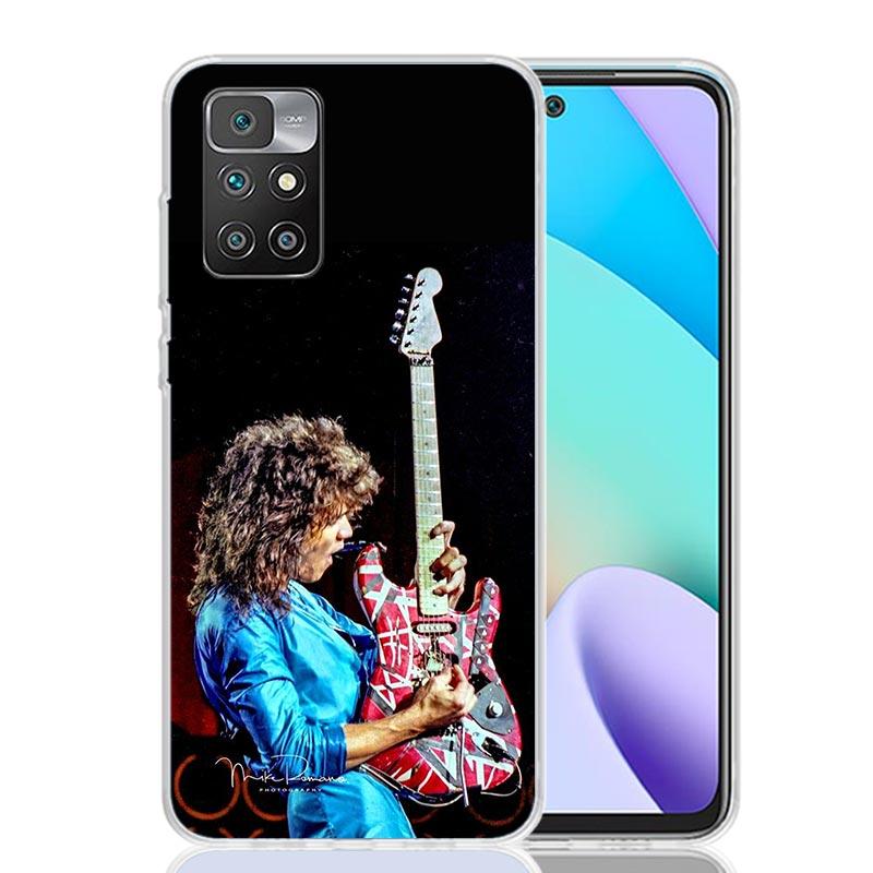 Eddie Van Halen Graphic Guitar Case Phone Cover for Xiaomi Redmi 13 13C 14C 12 12C 10 10C 10A 9 9C 9A 9T 8 8A 7 7A 6 Pro 6A K70