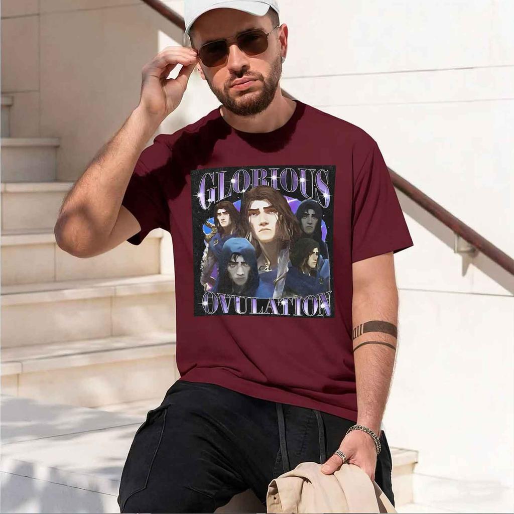 Anime Arcane Viktor Glorious Ovulation Grh T Shirt Unisex Vintage Washed Tshirts Casual d Tshirt Harajuku Tops  New Model Unisex