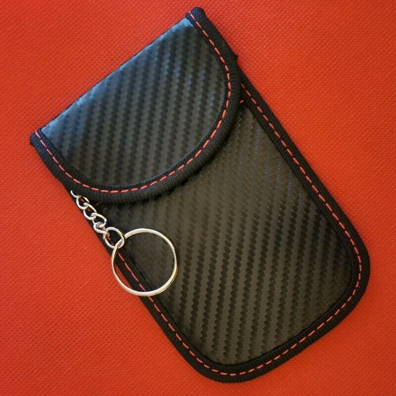 Чехол-блокиратор сигнала для автомобильного ключа, чехол-экранитор сигнала, защитный чехол для автомобильных ключей, кольцо, бесключевой, RFID-блокирующая сумка