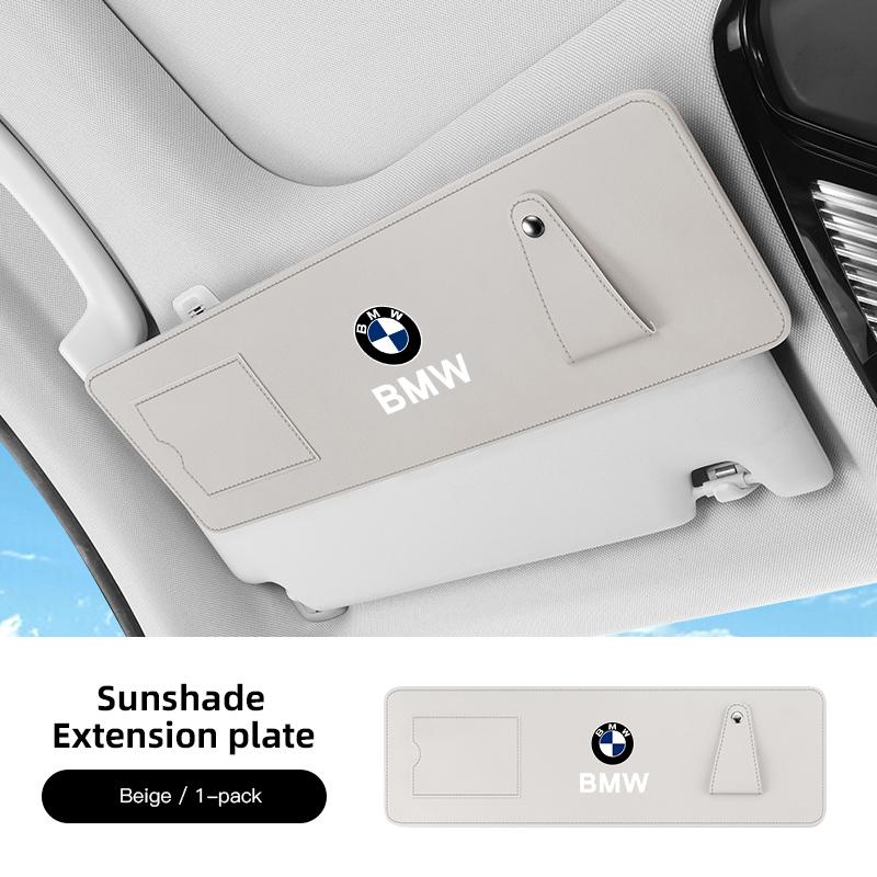 CXVA5 Car Decal Car Sun Visor Extension Panel For BMW F30 E90 F20 E46 E60 E70 E39 Anti-glare UV Sun Shield Card Holder Glasses Holder