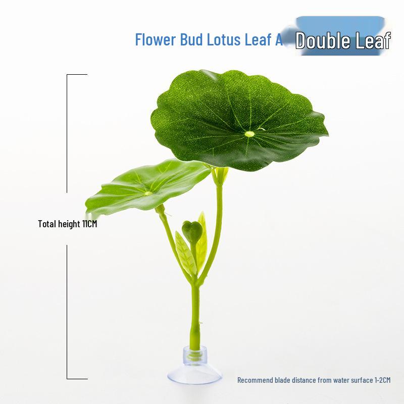 Lotus Leaf Resting Bed for Fish Tanks - Simulated Aquatic Plant Decor
