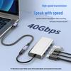Удлинительный кабель USB4.0 Type-C, Папа-Мама, 8K 40 Гбит/с, PD240 Вт, Адаптер для HD-трансляции экрана.