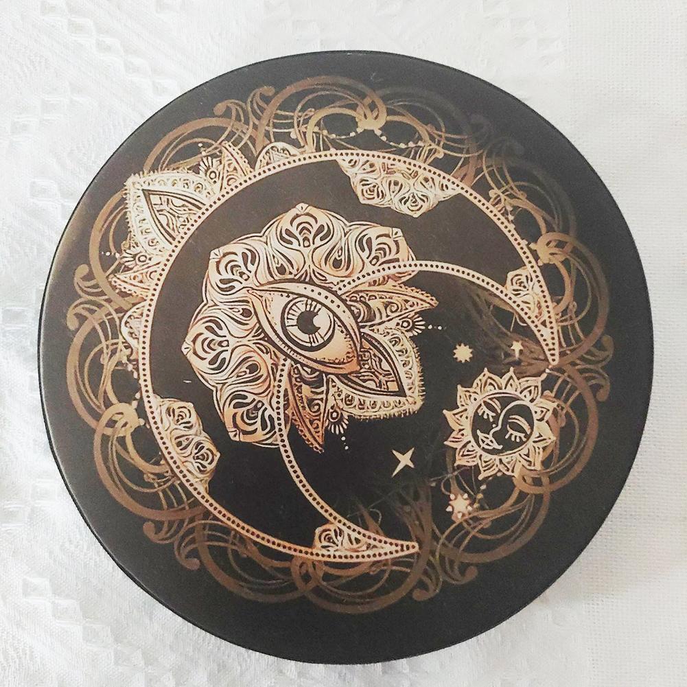 Handcrafted Shaman Drum with Tree-Shaped Wooden Frame and Polyester Sheepskin Face for Cultural and Music Enthusiasts
