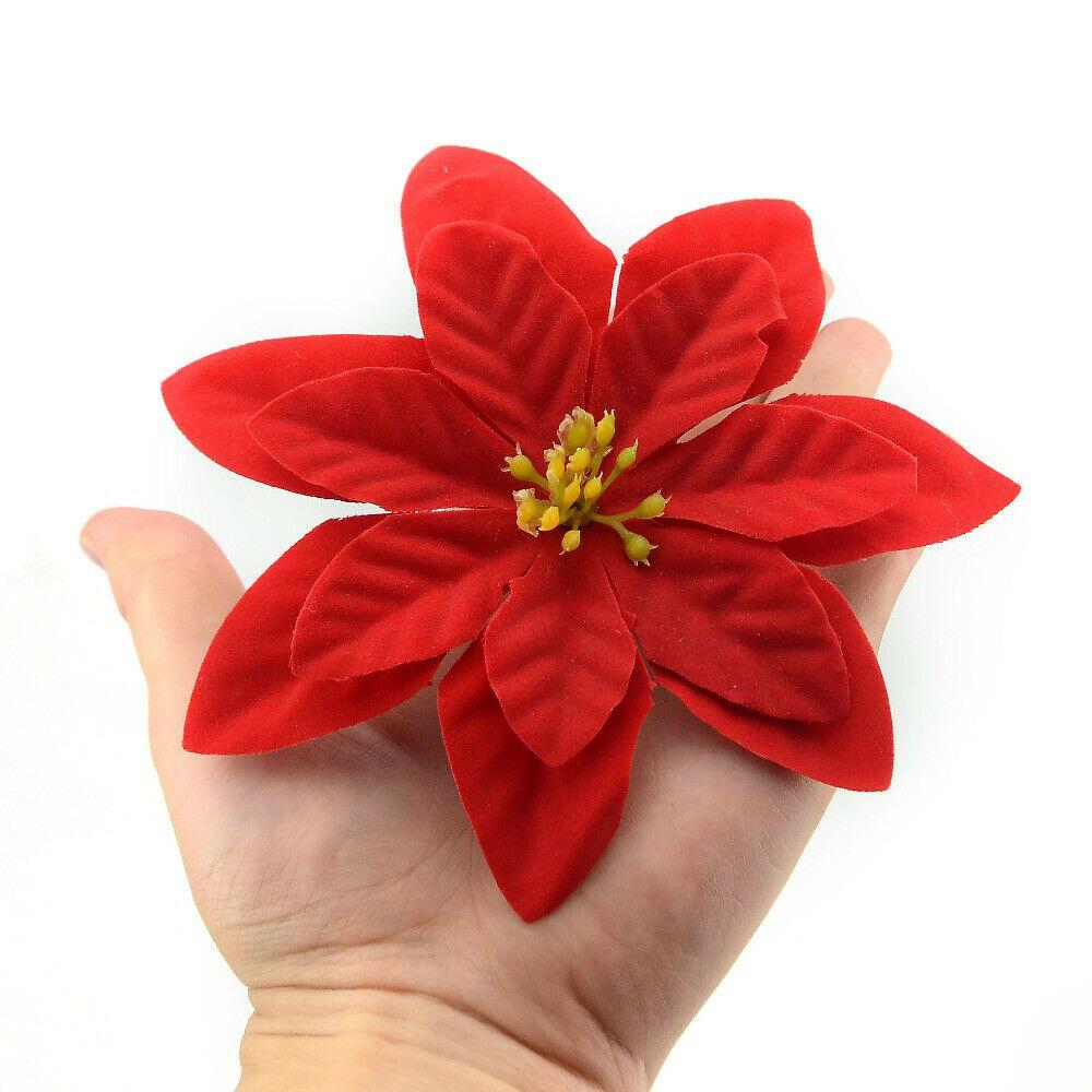 Ornament Home Decor Poinsettia Christmas Tree Xmas Supplies Flowers Christmas Pendant Xmax Ornament KTY