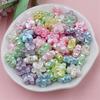 Hanmade Fashion DIY Materials 80/100pcs Hand-made Accessories Flowers Necklace Bracelet Macaron Color Mix Colour Butterfly Beads Love