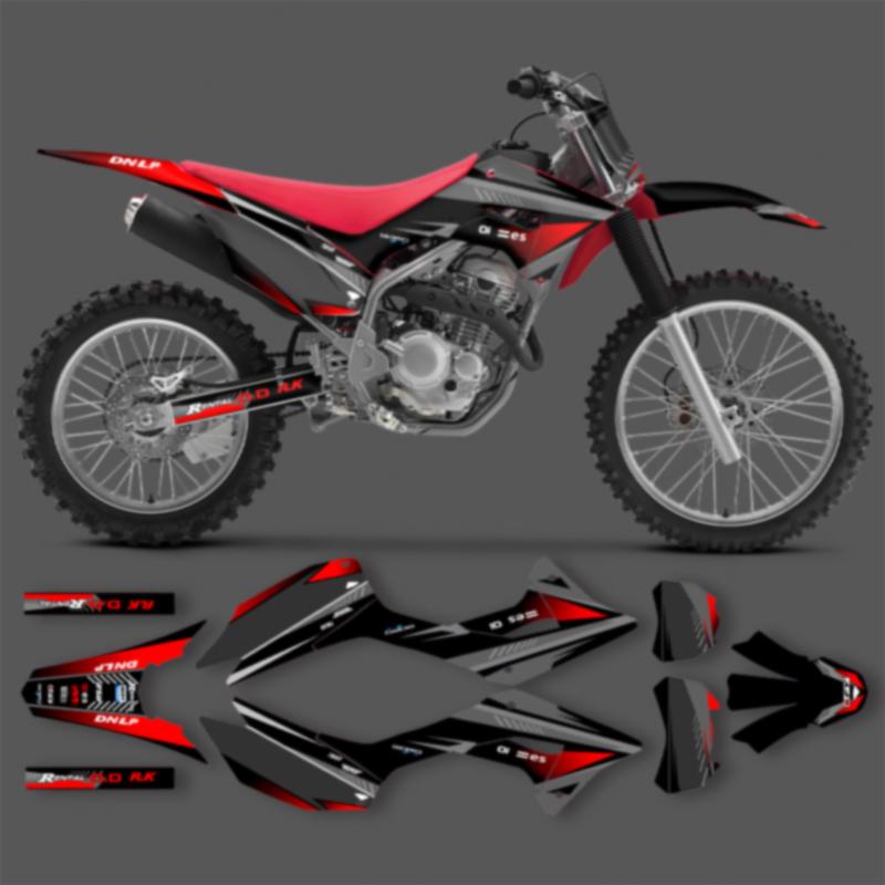 Графические наклейки Powerzone для мотоцикла Комплекты для Honda CRF250F 2019 2020 2021 250F 250cc Мотоцикла Индивидуальный номер и имя