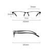 Photochromic Half Frame Myopia Glasses Luxury Metal Business Nearsighted Eyeglasses Retro Finished Optical Minus Eyewear Diopter