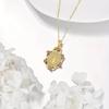 Xiaomi Huitan Women Pendant Necklace God Rose Religious Gold Color Accessories for Anniversary Party Charming Jewelry Inlaid Shiny CZ