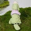 Waterproof Full-Body Raincoat With Leg Coverage Leash Hole Small Dogs Like Bichon Teddy