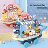 Yihui Kids' Simulation Ice Cream Cart Toy Set