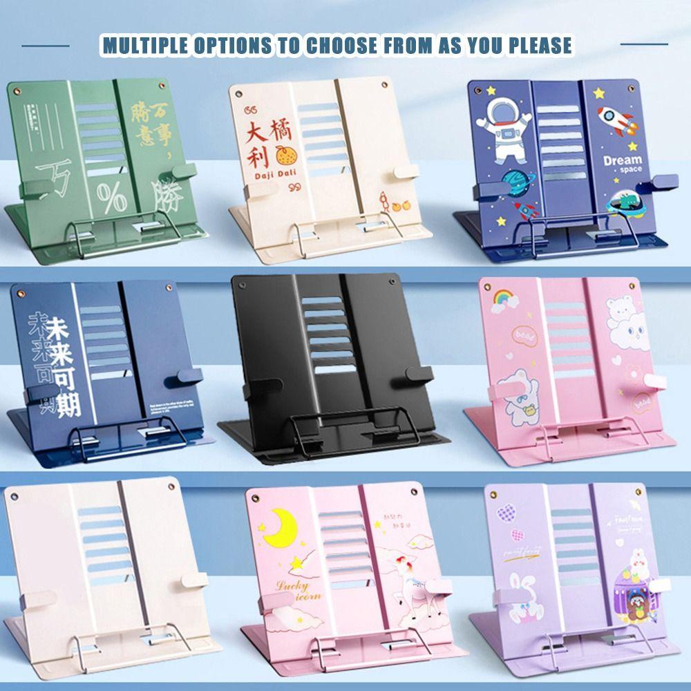 Multicolour Foldable Support Rack Adjustable Adjustable Stand Durable Book Reading Stand Tablets