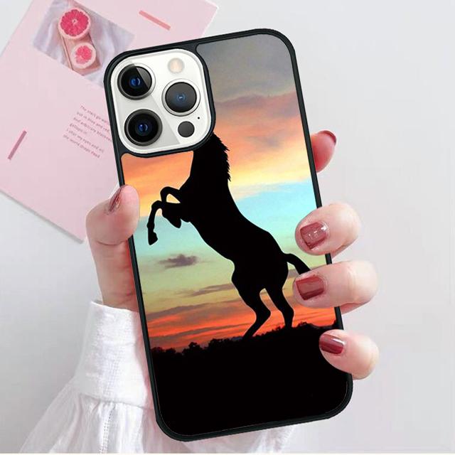 Лошадь Животное Бег крутой Чехол-ракушка Для iPhone 17 Air 15 16 14 13 12 Pro Max 11 Pro Max Plus Чехол для телефона