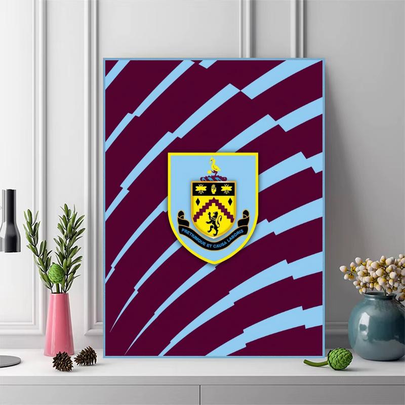 Burnley Fc 100% Round Full Drill 5D DIY Diamond Painting Embroidery Cross Stitch Rhinestone Décor