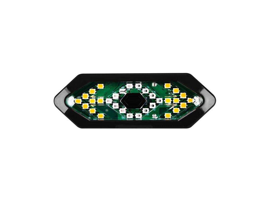 Перезаряжаемый через USB светодиодный задний фонарь с указателями поворота и звуковым сигналом для велосипеда, водонепроницаемый для ночной езды