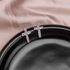 Zircon Stud The Cross Geometric Stud Earring Women Fashion Punk Style Rock Jewelry Girls Gift