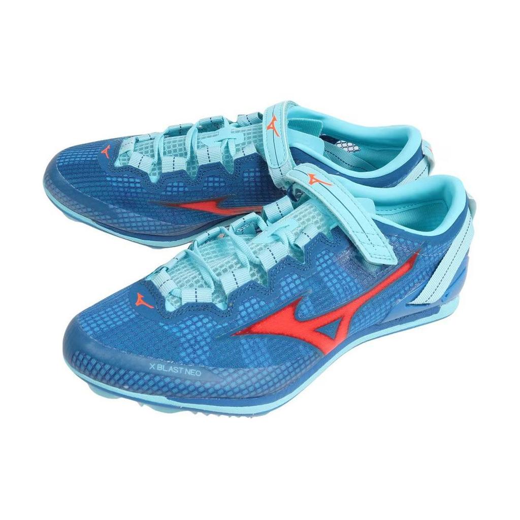 Mizuno Удобные Амортизирующие Прочные Кроссовки с Низким Верхом Унисекс Кроссовки для Бега Синие Оранжевые U1GA230601