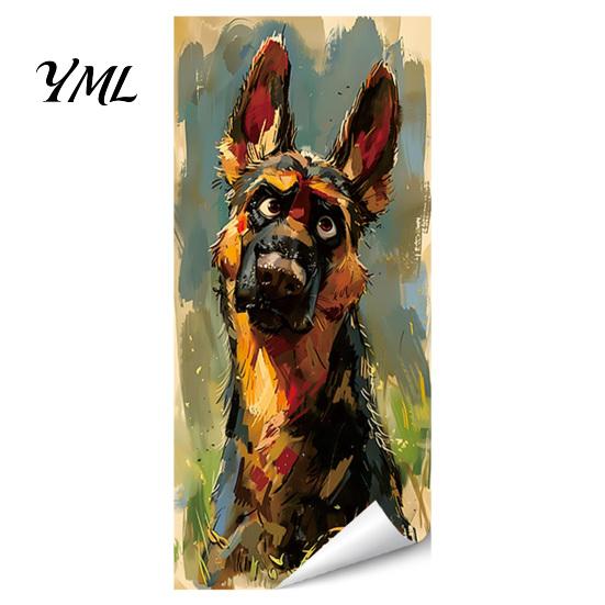Weatherproof Waste Container Art Fun Animal Trash Can Stickers, Self?Adhesive Bin Decals for Outdoor Home Exterior Accessories Garbage Can, Mailbox