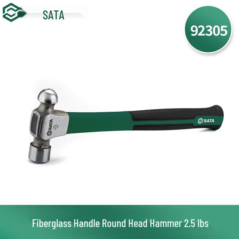 SATA 92305 Fiberglass Handle Ball Peen Hammer