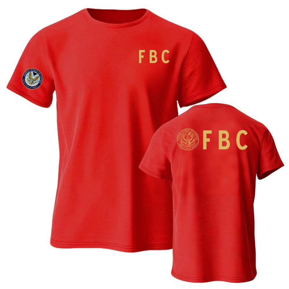 Унисекс Уличная одежда FBC Федеральное Бюро Контроля Футболка с коротким рукавом Свободная с круглым вырезом Модная Летняя Повседневная Мужская Футболка Мерч