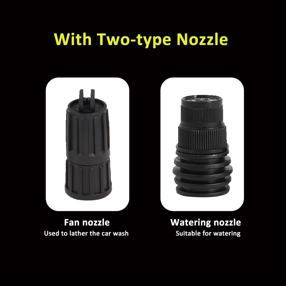 Распылитель пены, пенообразователь, ручной распылитель пены для снега, распылитель воды 2 л с двумя насадками