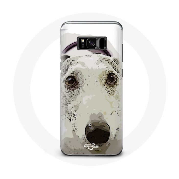 Coque - Samsung - Galaxy S8 - Chien de Pitbull - Blanc - Rigide