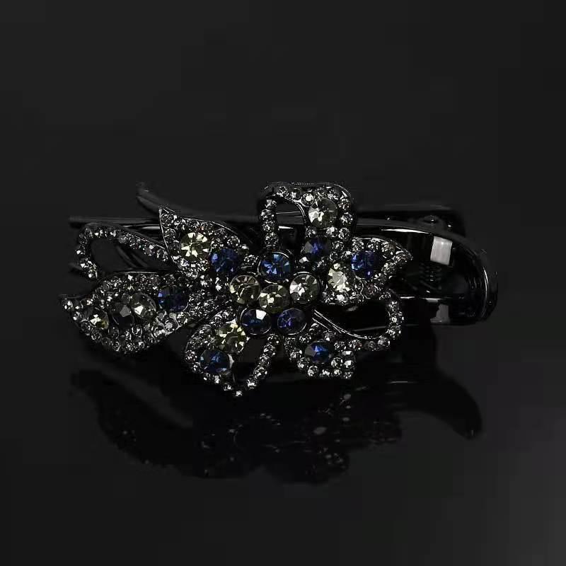 Корейская заколка-уточка со стразами для женщин