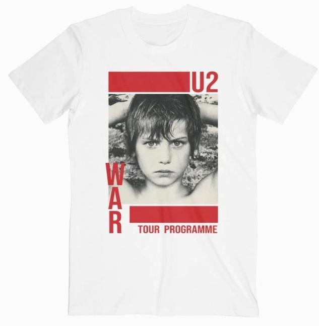 Хлопковая белая футболка унисекс с принтом музыкального тура U2, полный размер, для мужчин и женщин